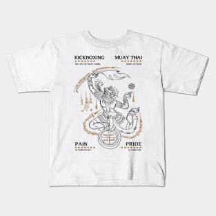 Muay Thai Tattoo Sak Yant Hanuman Kids T-Shirt